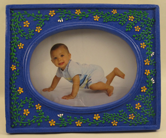 Mexican Ceramic Hand Painted Picture Frames